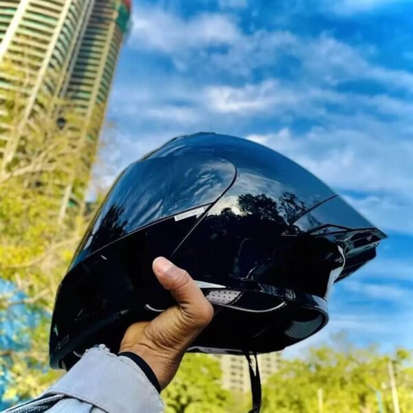Steelbird SBA-20 Helmet (ISI Certified, Flip-up, Black Visor Included)